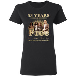 53 Years Free Thank You For The Memories Signatures Shirt