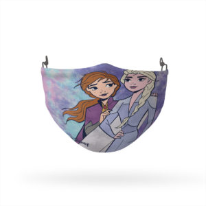 Frozen Elsa and Anna Tie Dye Reusable Cloth Face Mask