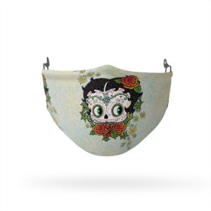 Betty Boop Sugar Skull Reusable Cloth Face Mask