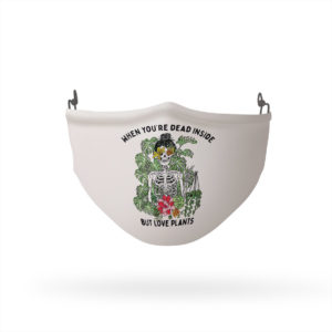 Skeleton when you’re dead inside but love plants face mask