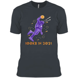 Bitcoin Laser Ray Until 100k BTC Crypto Blockchain Shirt