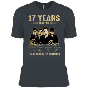17 years Panic La The Disco thank you for the memories signatures shirt