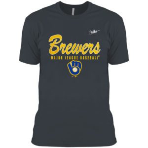 Milwaukee Brewers Nike Cooperstown Collection Wordmark Script Logo shirt