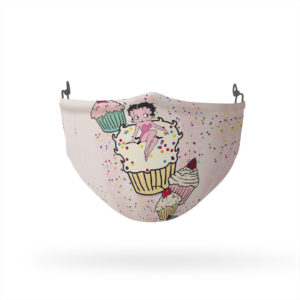 Betty Boop Cupcakes Reusable Cloth Face Mask
