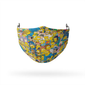 The Simpsons Character Collage Reusable Cloth Face Mask
