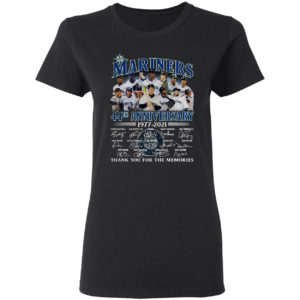 Seattle Mariners 44th Anniversary 1977 2021 thank you for the memories shirt