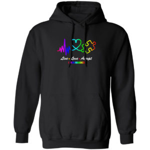 Autism Awareness live love accept shirt