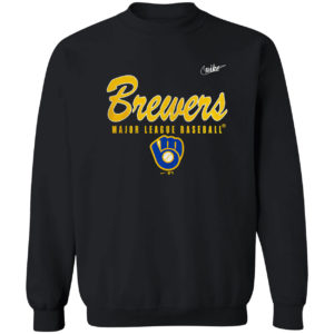 Milwaukee Brewers Nike Cooperstown Collection Wordmark Script Logo shirt