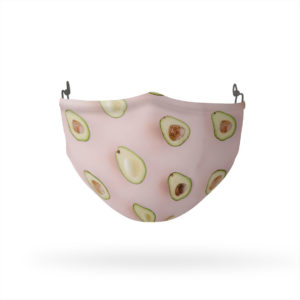 Avocado Halved Pattern Reusable Cloth Face Mask