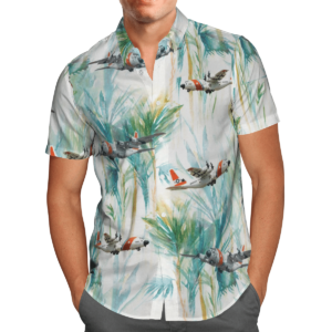US Coast Guard HC-130 Hercules Hawaiian Beach Shirt, Shorts