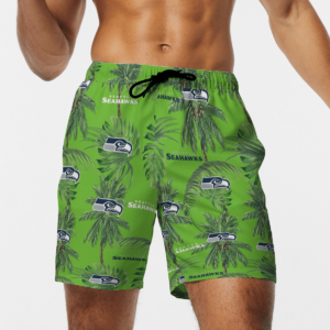 Seattle Seahawks Tropical Palm Tree Hawaii Shirt, Shorts