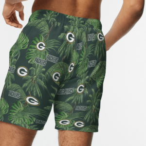 Green Bay Packers Tropical Palm Tree Hawaii Shirt, Shorts