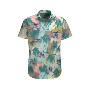 Sikorsky CH-53E Super Stallion Helicopter Hawaiian Beach Shirt, Shorts