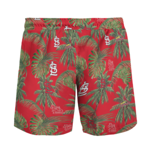 St. Louis Cardinals Tropical Palm Tree Hawaii Shirt, Shorts
