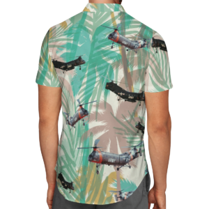 Piasecki H-21 Helicopter Hawaiian Beach Shirt, Shorts