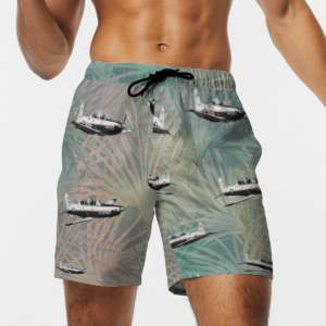 Beechcraft T-6 Texan II Hawaiian Beach Shirt, Shorts