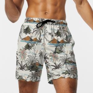 United States Army Mil Mi-24 Hawaiian Beach Shirt, Shorts