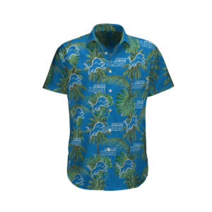 Detroit Lions Tropical Palm Tree Hawaii Shirt, Shorts