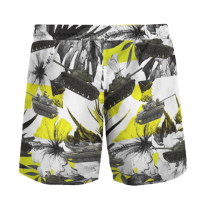 United States Army M48 Patton Tank Hawaiian Beach Shirt, Shorts