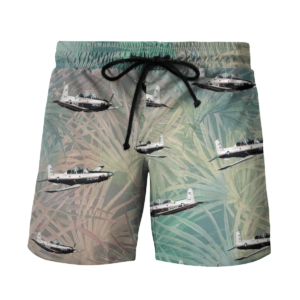 Beechcraft T-6 Texan II Hawaiian Beach Shirt, Shorts