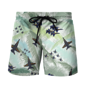 US Blue Angels USN Hawaiian Beach Shirt, Shorts