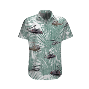 Vietnam Aircraft And Huey Helicopter Hawaiian Beach Shirt, Shorts