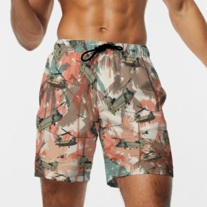 CH-47 Chinook Hawaiian Beach Shirt, Shorts