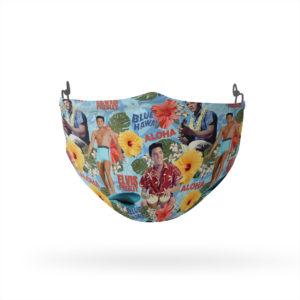 Elvis Presley Blue Hawaii Reusable Cloth Face Mask