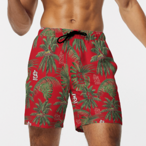 St. Louis Cardinals Tropical Palm Tree Hawaii Shirt, Shorts