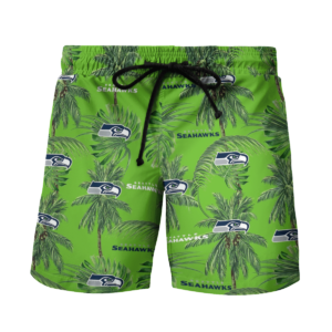 Seattle Seahawks Tropical Palm Tree Hawaii Shirt, Shorts