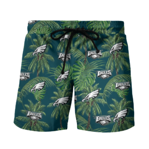 Philadelphia Eagles Tropical Palm Tree Hawaii Shirt, Shorts