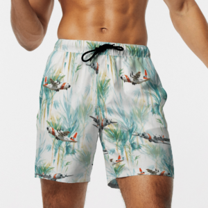 US Coast Guard HC-130 Hercules Hawaiian Beach Shirt, Shorts