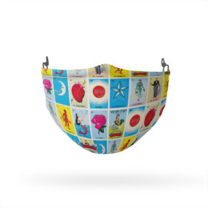 Loteria Ten Card Pattern Reusable Cloth Face Mask