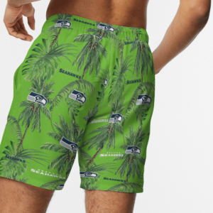 Seattle Seahawks Tropical Palm Tree Hawaii Shirt, Shorts