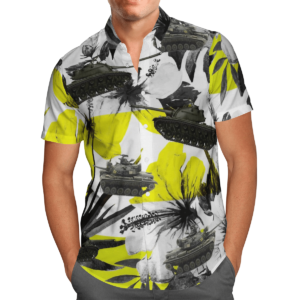 United States Army M48 Patton Tank Hawaiian Beach Shirt, Shorts United States Army M48 Patton Tank Hawaiian Beach Shirt, Shorts