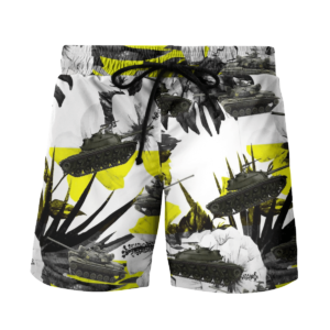 United States Army M48 Patton Tank Hawaiian Beach Shirt, Shorts