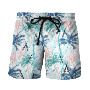 US Army M16 Rifle Hawaiian Beach Shirt, Shorts