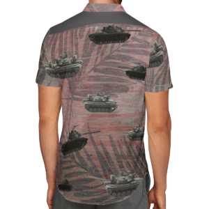 Army M48 Patton Tank Hawaiian Beach Shirt, Shorts