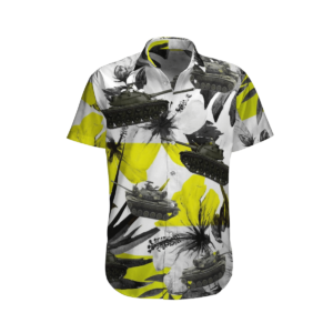 United States Army M48 Patton Tank Hawaiian Beach Shirt, Shorts