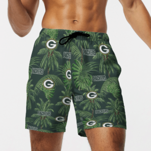 Green Bay Packers Tropical Palm Tree Hawaii Shirt, Shorts