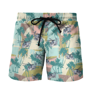 Sikorsky CH-53E Super Stallion Helicopter Hawaiian Beach Shirt, Shorts