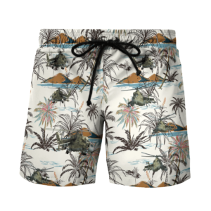 United States Army Mil Mi-24 Hawaiian Beach Shirt, Shorts