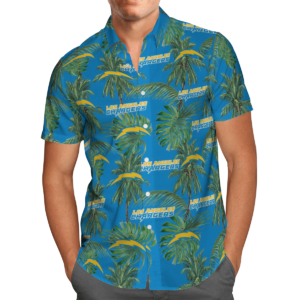 Los Angeles Chargers Tropical Palm Tree Hawaii Shirt, Shorts