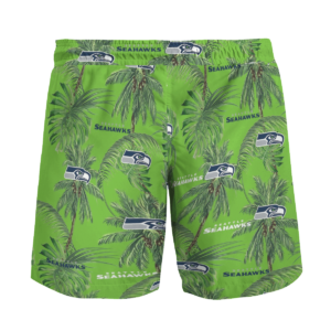Seattle Seahawks Tropical Palm Tree Hawaii Shirt, Shorts