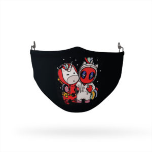 Deadpool and Unicorn face mask