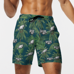 Philadelphia Eagles Tropical Palm Tree Hawaii Shirt, Shorts