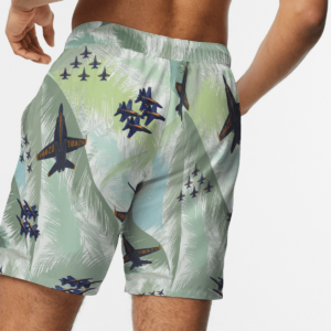 US Blue Angels USN Hawaiian Beach Shirt, Shorts