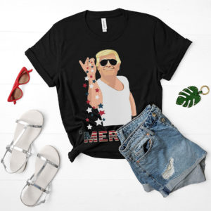 Salt Bae Style Funny 4th of July Trump T-Shirt