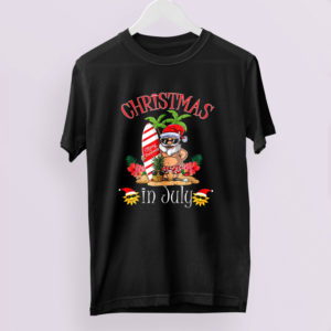 Christmas In July Shirt Funny Santa Summer Beach Vacation