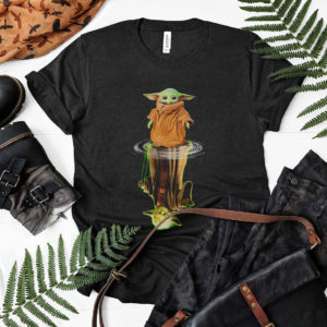 Baby Yoda And Reflection Water Reflection Master t-shirt